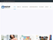 Tablet Screenshot of majzoproduction.com